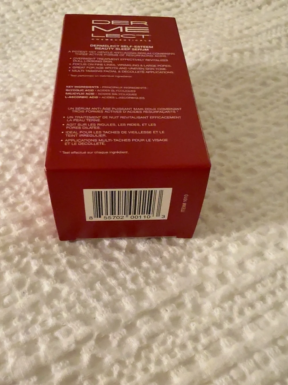 NEW IN BOX DERMELECT Self Esteem Beauty Sleep Serum, 1 oz